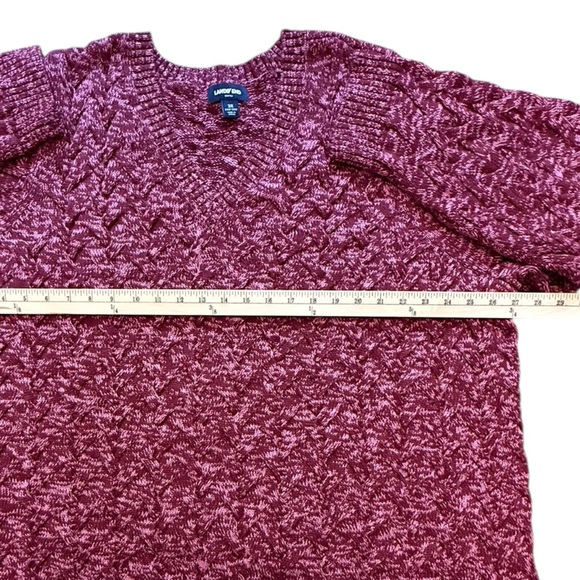 Lands' End Drifter Heavy Cable-Knit Pullover Sweater Women 3X - Picture 8 of 9